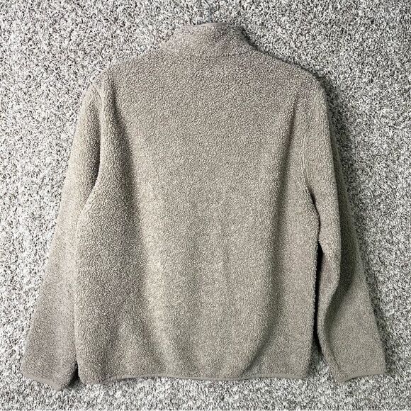 Vineyard Vines Sweatshirt Men’s S Nantucket Tan Sherpa Fleece 1/4 Zip Pullover - Picture 4 of 6